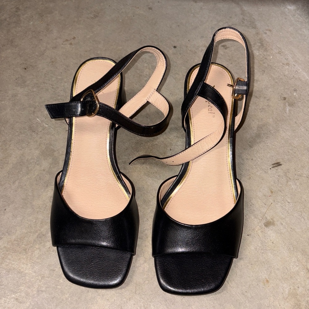 Xappeal Black Strappy Heels
